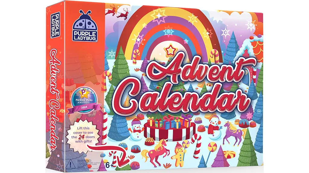 Predstavljanje igračaka: Ljubičasta bubamara 2024. adventski kalendar