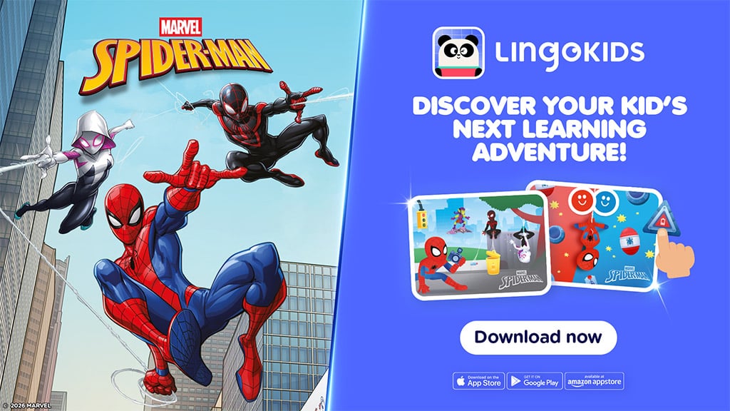 Zaronite u pravopis s novim Spider-Man igricama na Lingokidsu!