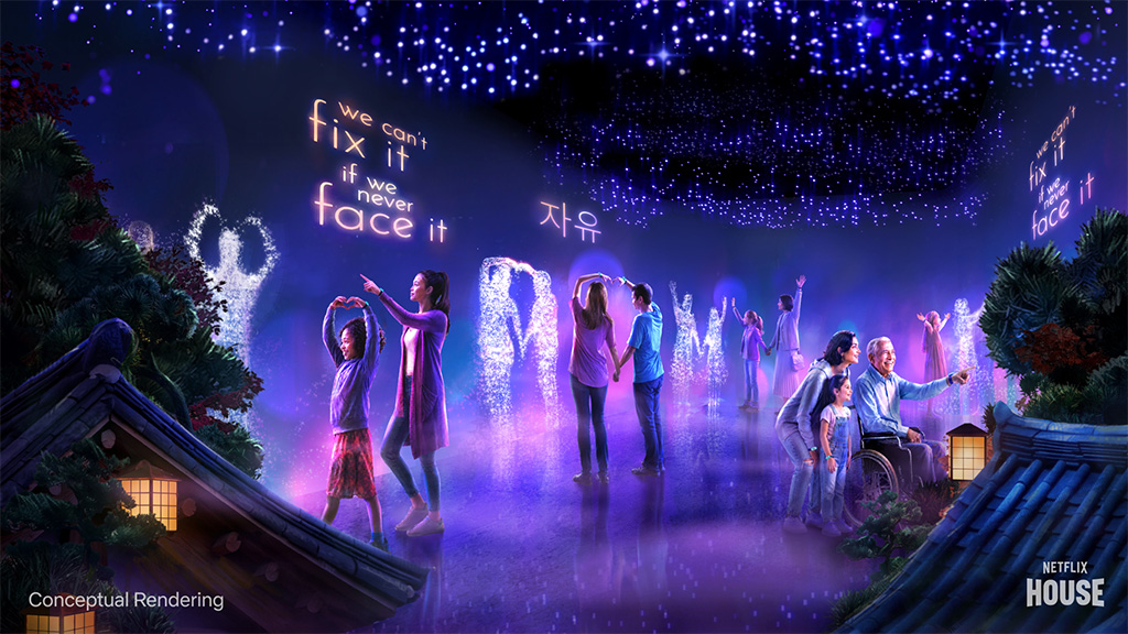 Kuća Netflixa obasjana je zlatom uz interaktivno iskustvo K-Pop Demon Lovaca