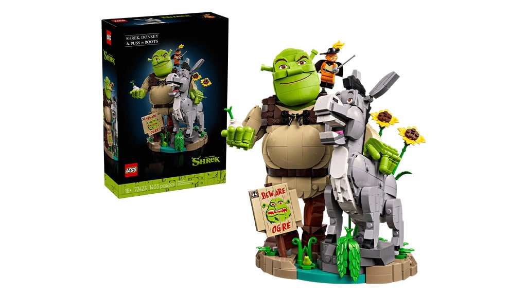 LEGO Ideas Shrek, Donkey i Puss in Boots set