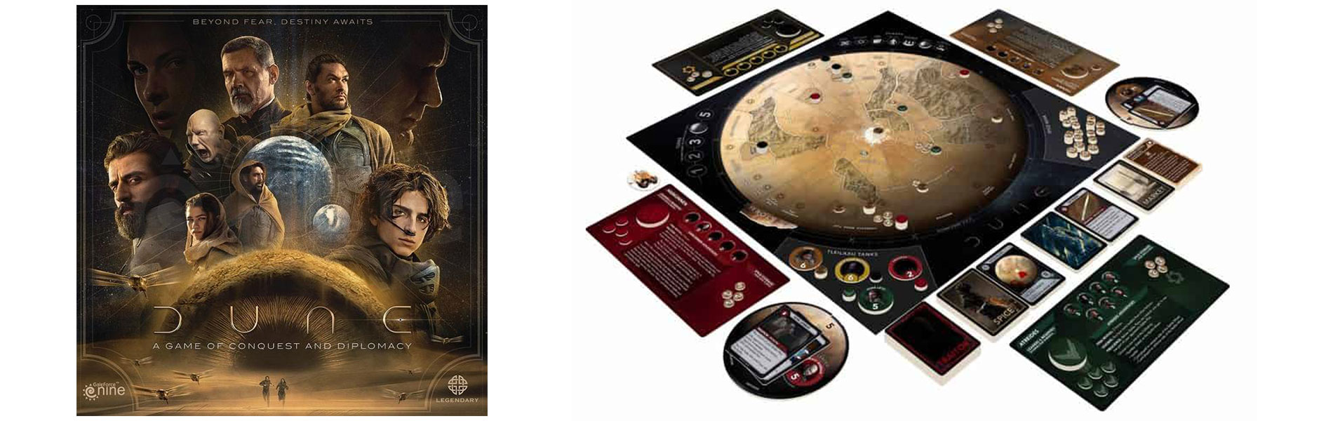 Arrakis pješčane dine u kutijama društvenih igara