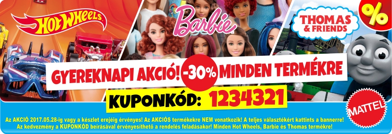 Mattel Hot Wheels-Barbie-Thomas akcija za Dan djece!
