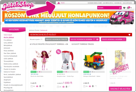 Dobrodošli u obnovljenu JátékShop web trgovinu!