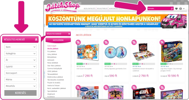 Dobrodošli u obnovljenu JátékShop web trgovinu!