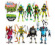 Predstavljanje igre: Playmates Toys Teenage Mutant Ninja Turtles animirana serija Mix N Match osnovne figure