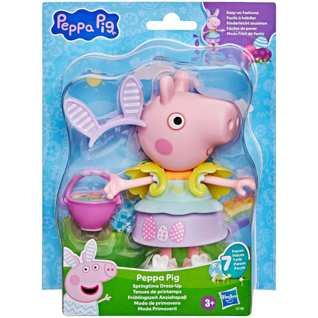 Peppa Pig Little Spaces – George's Bathtime, Figura De 7,5 Cm Y 5 Accesorios Para Bañar A George