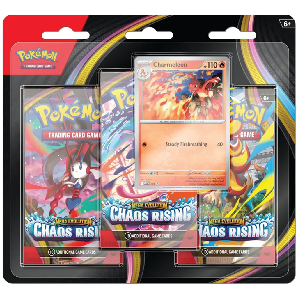 Pokémon TCG: Mega evolucija Chaos Rising, blister s 3 paketa
