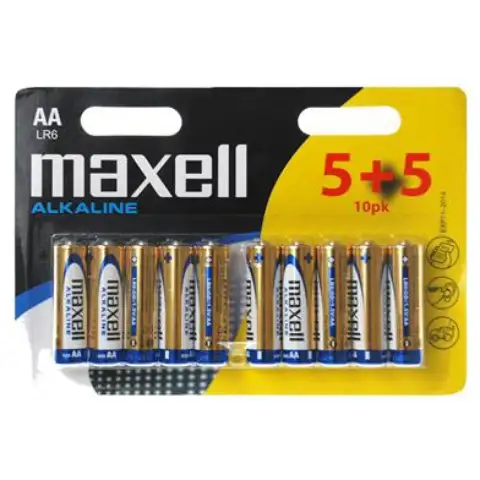 Maxell: Alkalne AA LR6 baterije od 1.5V  5+5 kom u blister pakiranju
