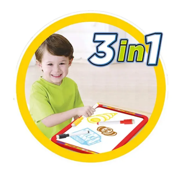 3 u 1 obostrana ploča za crtanje u plavoj boji 40x6x59cm slika 4