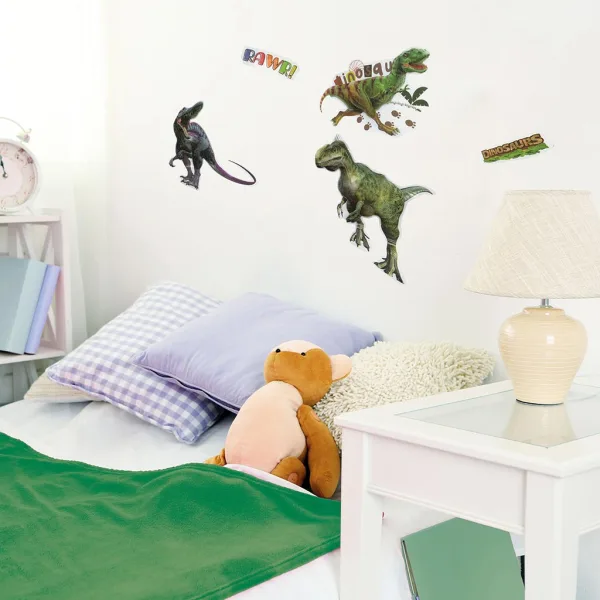 3D Svijet dinosaura zidna naljepnica set s posterom slika 2