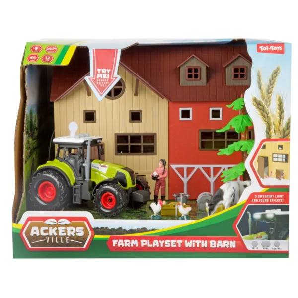 Ackers Ville Farm set igralište s traktorom slika 1