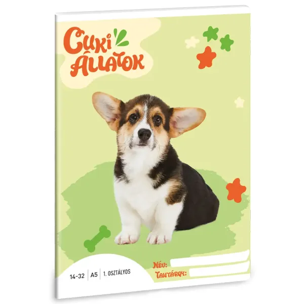 Ars Una: Slatke životinje - Welsh Corgi bilježnica s crtama za 1. razred A/5 slika 1