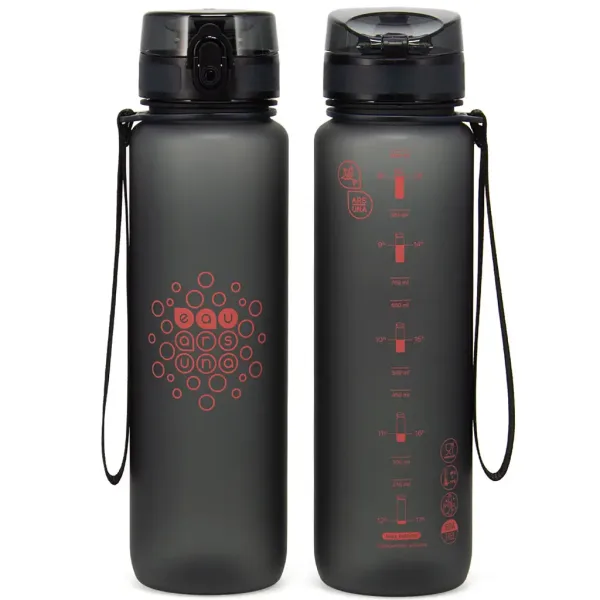 Ars Una: Tamno siva BPA-free motivacijska boca 1000ml slika 2