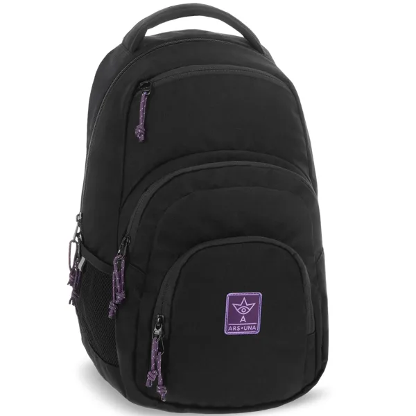 Ars Una: crno-ljubičasti Cordura školski ruksak za djevojčice AU-2 32x46x22cm slika 1