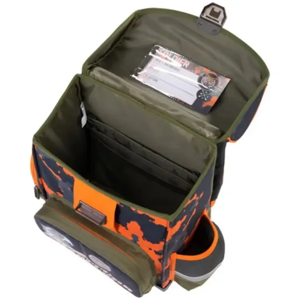 Bambino: Vojnička ergonomska školska torba, ruksak 36x27x14cm slika 5