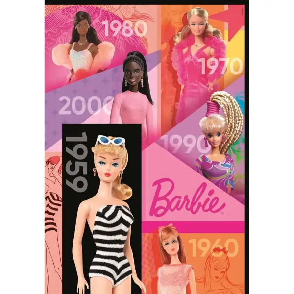 Barbie 65 godina 1000 komada Compact puzzle 50x70cm - Clementoni slika 2