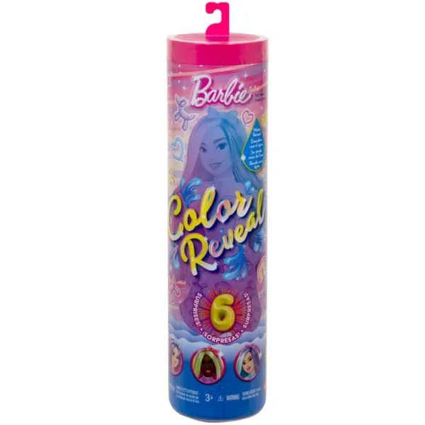 Barbie: Color Reveal lutka iznenađenja sa balonom psića - Mattel slika 1