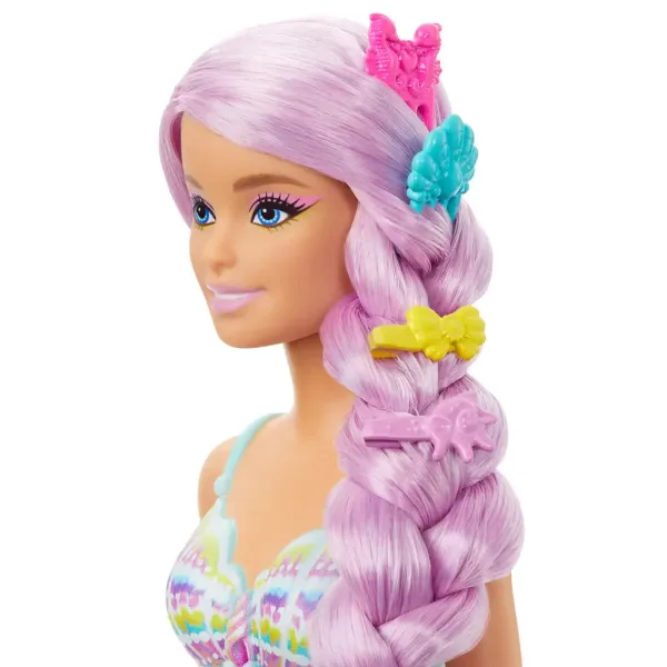 Barbie Dreamtopia: Čarobna frizura sirena lutka 2024 - Mattel slika 4