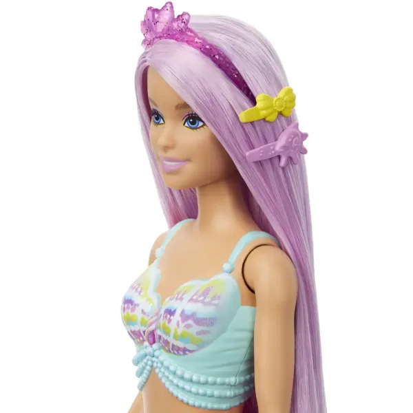 Barbie Dreamtopia: Čarobna frizura sirena lutka 2024 - Mattel slika 5