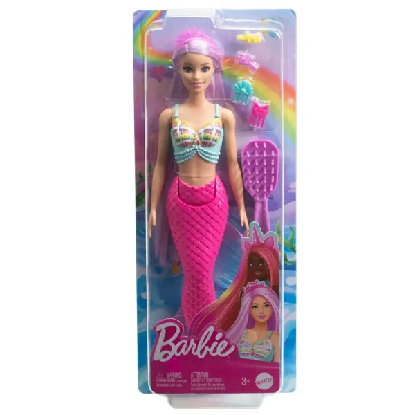 Barbie Dreamtopia: Čarobna frizura sirena lutka 2024 - Mattel slika 6