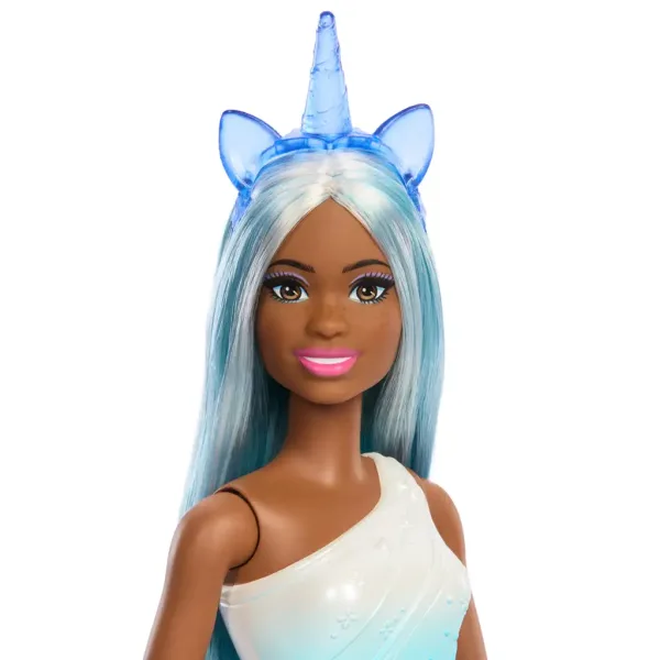 Barbie Dreamtopia: Jednorog lutka u plavoj haljini s duginim uzorkom - Mattel slika 3
