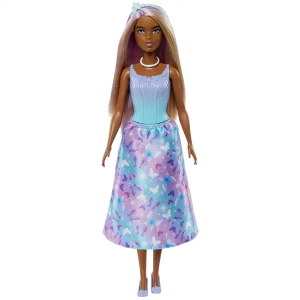 Barbie Dreamtopia: Princeza lutka u plavo-ljubičastoj haljini s leptirima - Mattel slika 2