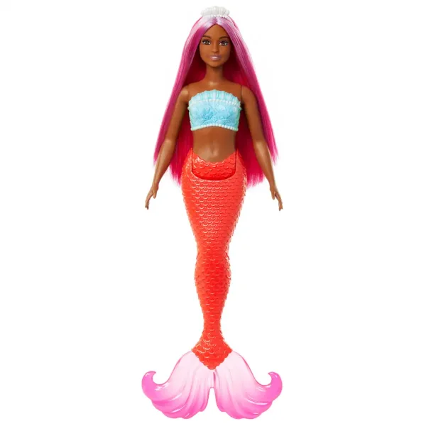 Barbie Dreamtopia: Sirena lutka s ružičastom kosom i koraljno obojenom repom - Mattel slika 2