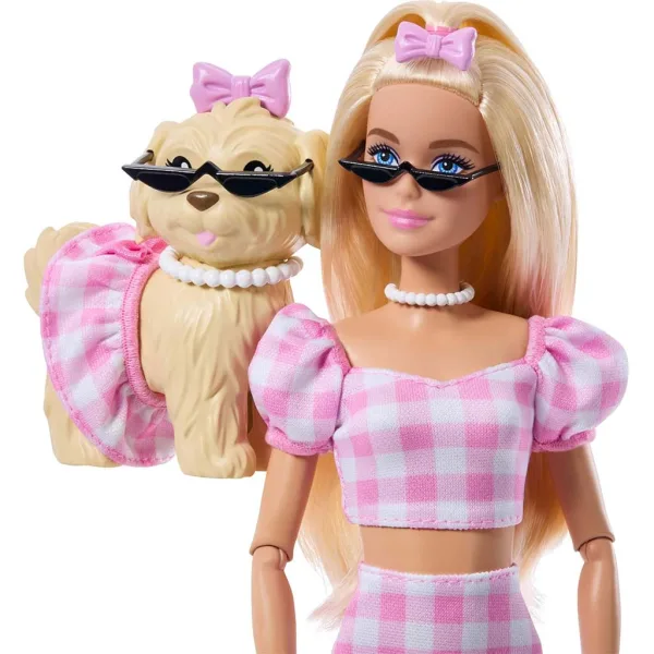 Barbie: Igrački set Modni duo s ljubimcem u ružičastoj boji - Mattel slika 3