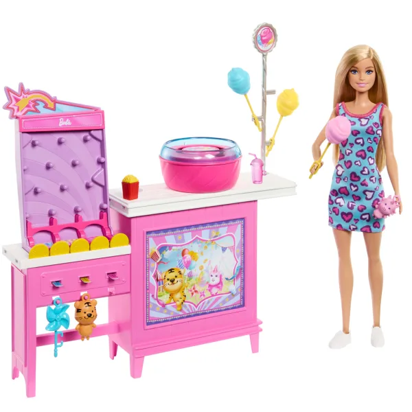 Barbie Mysteries: Detektivke na plaži - Set za igru s kućicom za šećernu vunu i lutkom - Mattel slika 2