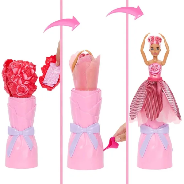 Barbie Reveal: Lutkica iznenađenja s cvjetnom čarolijom - Ruža - Mattel slika 3