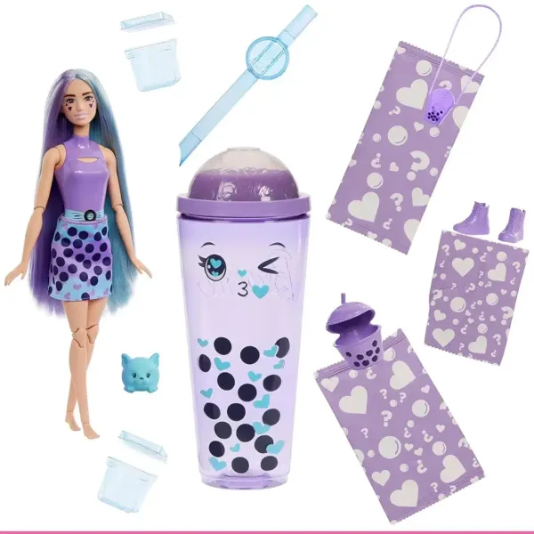 Barbie: Slime Reveal Bubi party Lila lutka - Mattel slika 3