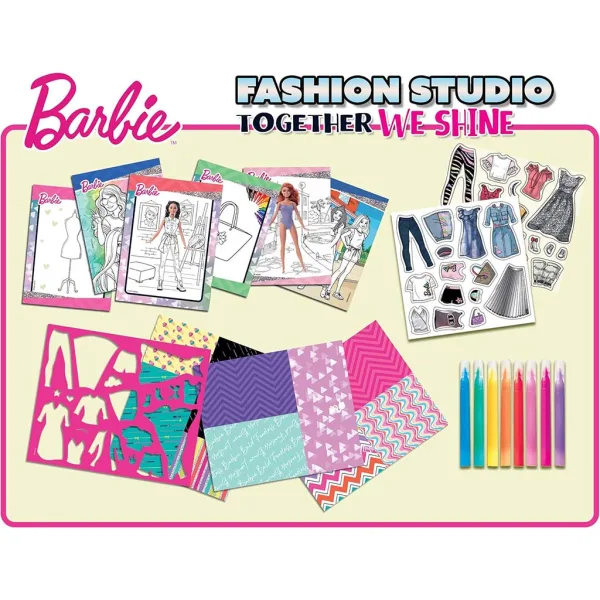 Barbie Zajedno Sijamo set za bojanje i oblačenje - Lisciani slika 2