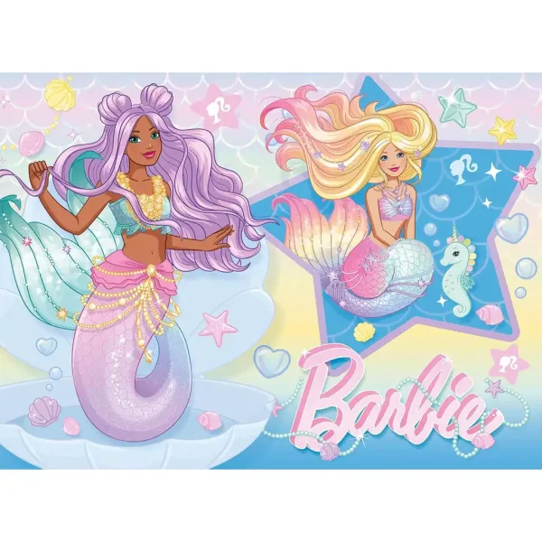 Barbie sirena prijateljice 24-dijelni Eco mini puzzle 35x25cm - Lisciani slika 2