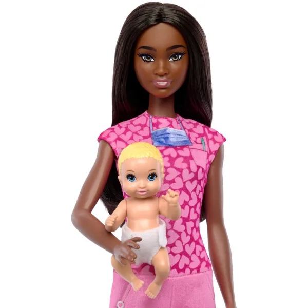 Barbie smeđokosa pedijatrica karijerna lutka set za igru - Mattel slika 3