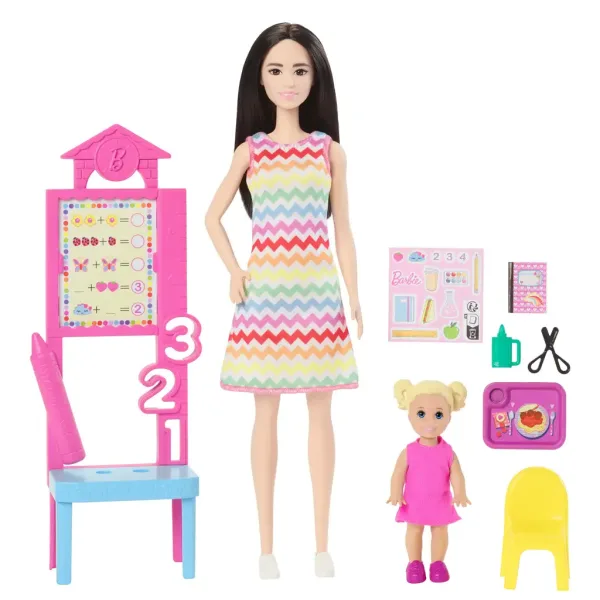 Barbie učiteljica karijerni set s plavokosim djetetom - Mattel slika 2