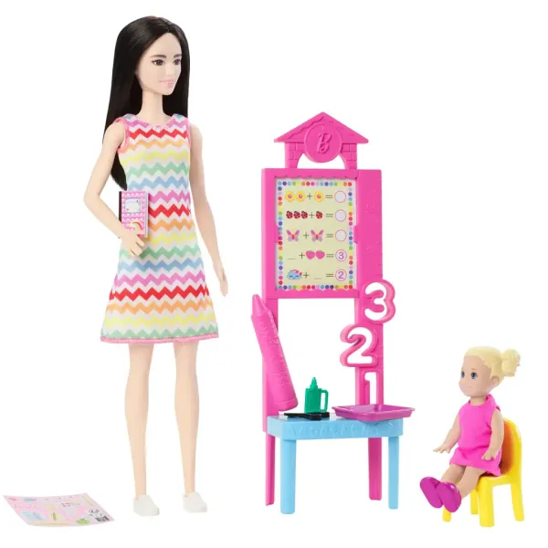 Barbie učiteljica karijerni set s plavokosim djetetom - Mattel slika 3