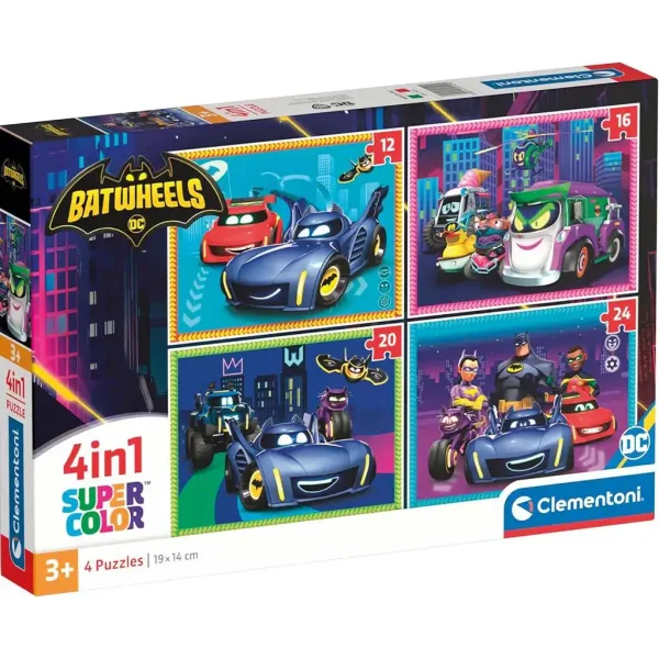 Batwheels 4 u 1 Supercolor puzzle - Clementoni slika 1