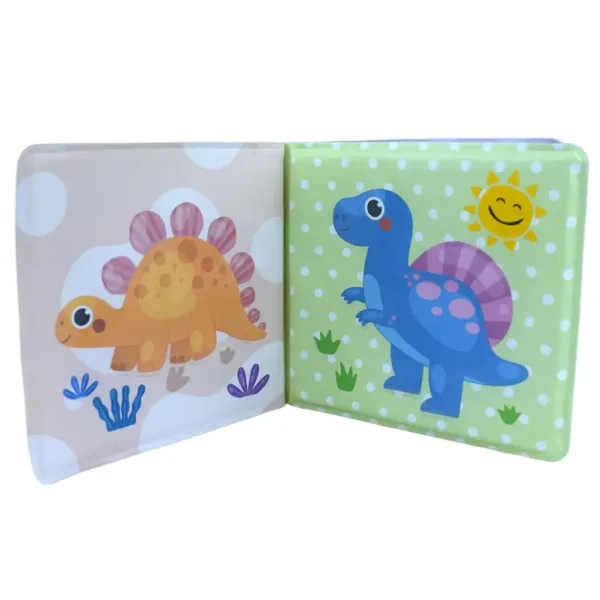 Bebe Knjiga: Dinosauri meka knjiga za kupanje 14x13cm slika 5