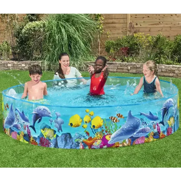 Bestway: Fill N Fun™ Odyssey dječji bazen s krutim bočnim stranicama i morskim uzorkom Ø 244 x 46 cm slika 2