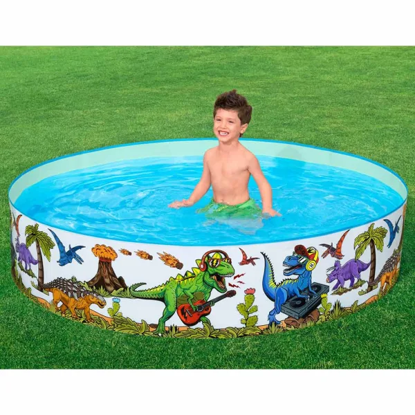 Bestway: Fill n Fun™ dinosaurus bazen s tvrdim zidovima Ø 183 x 38 cm slika 4