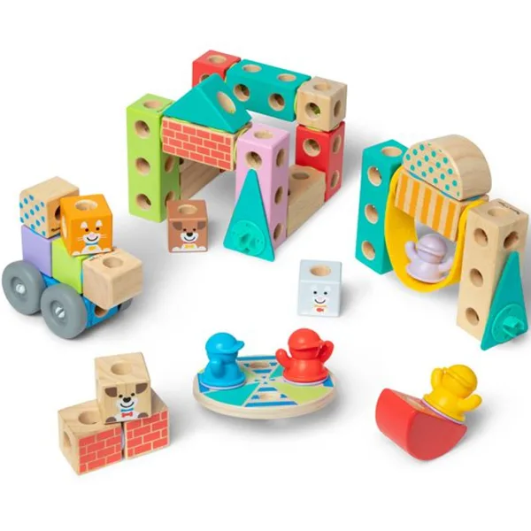 Blockables: Gradska drvena građevinska igračka - Melissa & Doug slika 3