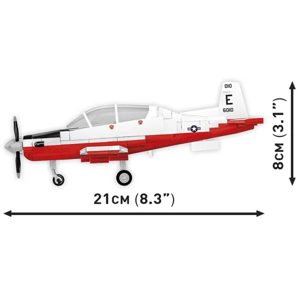 COBI: Beechcraft T-6 Texan II crveno-bijela građevinska igračka (26625) slika 4