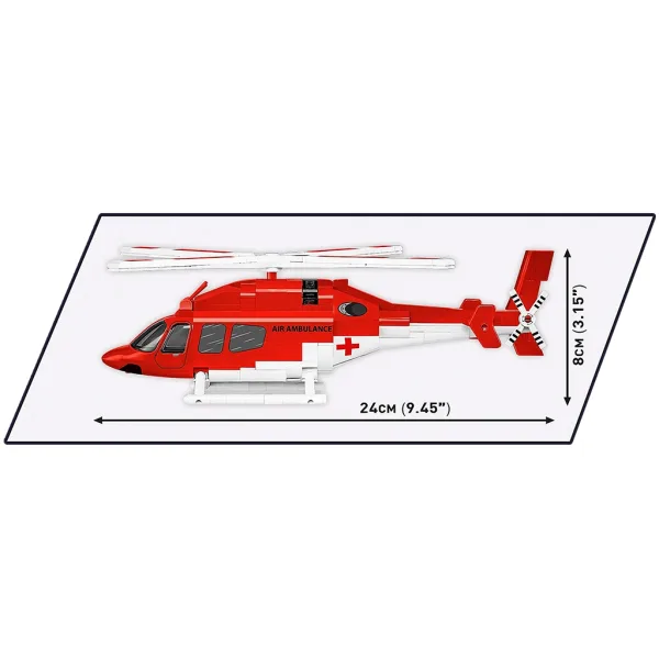 COBI: građevinski set helikoptera Bell 429 zračne hitne pomoći (26629) slika 4