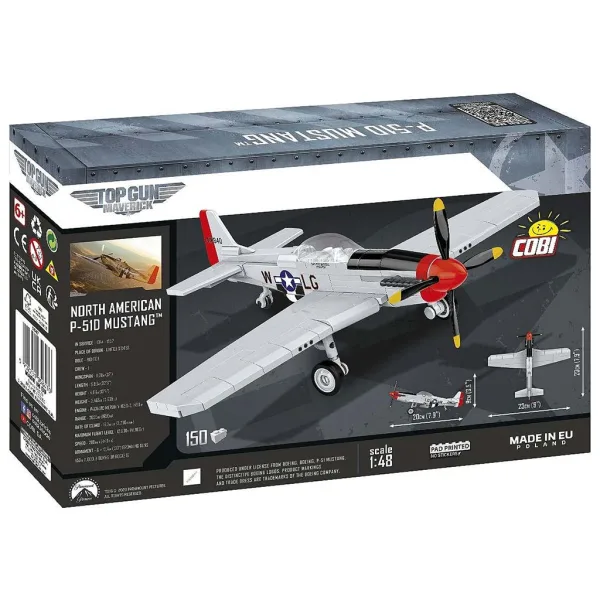 COBI: Mustang P-51D „TOP GUN: Maverick” konstrukcijska igračka avion (5847) slika 4