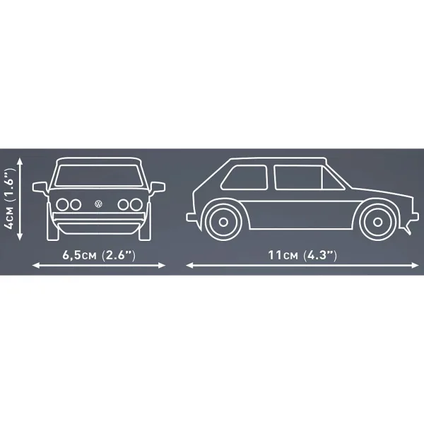 COBI: Volkswagen Golf GTI plavi set za gradnju (24615) slika 4