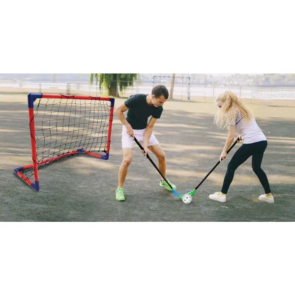 CROSS Floorball set za igru s 2 palicama i 2 golovima - Woodyland slika 3