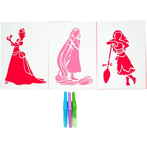 Canenco: Disney princeze set za bojanje s puhalicom, u A4 omotnici slika 2