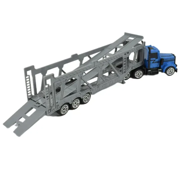 City Truck: Plavi kamion za prijevoz automobila s isturenom kabinom 22 cm slika 4