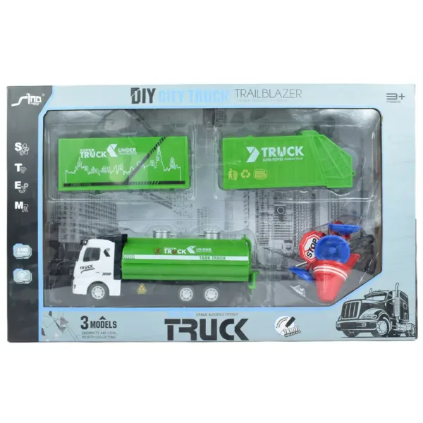 City Truck: Podesivi kamion za prijevoz otpada s kotačima i oznakama 19cm slika 9