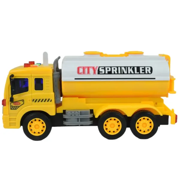 City Truck: Žuti kamion s cisternom sa svjetlom i zvukom 1/18 slika 3